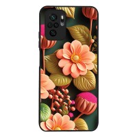 Θήκη Sonique 3D Flower Series για Xiaomi Redmi Note 10 / Redmi Note 10s / Poco M5s Σομόν