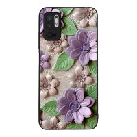 Θήκη Sonique 3D Flower Series για Xiaomi Redmi Note 10 5G / Poco M3 Pro 5G Βιολετί