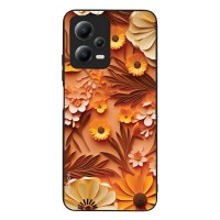 Θήκη Sonique 3D Flower Series για Xiaomi Redmi Note 12 5G / Poco X5 5G Πορτοκαλί