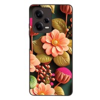 Θήκη Sonique 3D Flower Series για Xiaomi Redmi Note 12 Pro 5G Σομόν