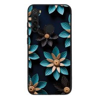 Θήκη Sonique 3D Flower Series για Xiaomi Redmi Note 8 / Redmi Note 8 2021 Γαλάζιο