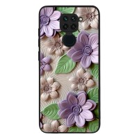 Θήκη Sonique 3D Flower Series για Xiaomi Redmi Note 9 Βιολετί