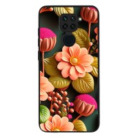 Θήκη Sonique 3D Flower Series για Xiaomi Redmi Note 9 Σομόν