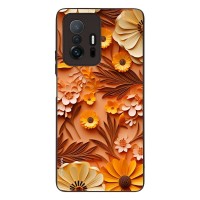 Θήκη Sonique 3D Flower Series για Xiaomi Xiaomi 11T / Xiaomi 11T Pro Πορτοκαλί