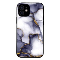 Θήκη Sonique Marble Series για Apple iPhone 12 Μωβ Γκρι