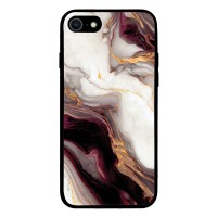 Θήκη Sonique Marble Series για Apple iPhone 7 / iPhone 8 / iPhone SE 2020 / iPhone SE 2022 Μπορντώ