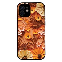 Θήκη Sonique 3D Flower Series για Apple iPhone 12 Πορτοκαλί