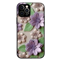 Θήκη Sonique 3D Flower Series για Apple iPhone 12 Pro Βιολετί