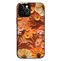 Θήκη Sonique 3D Flower Series για Apple iPhone 12 Pro Πορτοκαλί