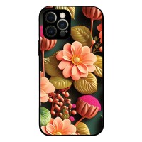 Θήκη Sonique 3D Flower Series για Apple iPhone 12 Pro Σομόν