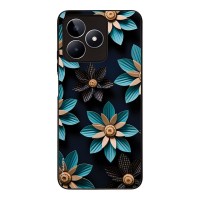 Θήκη Sonique 3D Flower Series για Realme C51 / Realme C53 / Realme Note 50 4G Γαλάζιο