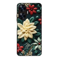 Θήκη Sonique 3D Flower Series για Realme C55 Πράσινο