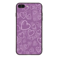 Θήκη Sonique Heart Series για Apple iPhone 7 Plus / iPhone 8 Plus Βιολετί