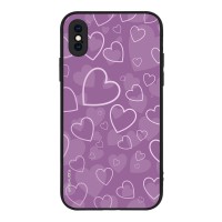 Θήκη Sonique Heart Series για Apple iPhone X / iPhone XS Βιολετί