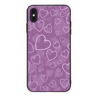 Θήκη Sonique Heart Series για Apple iPhone XS MAX Βιολετί