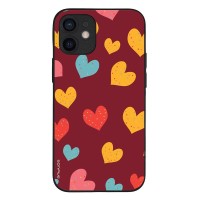 Θήκη Sonique Heart Series για Apple iPhone 12 mini Μπορντώ