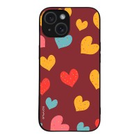 Θήκη Sonique Heart Series για Apple iPhone 15 Μπορντώ