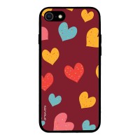 Θήκη Sonique Heart Series για Apple iPhone 7 / iPhone 8 / iPhone SE 2020 / iPhone SE 2022 Μπορντώ