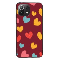Θήκη Sonique Heart Series για Xiaomi Mi 11 Lite 4G / Mi 11 Lite 5G Μπορντώ