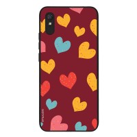 Θήκη Sonique Heart Series για Xiaomi Redmi 9A / Redmi 9AT Μπορντώ