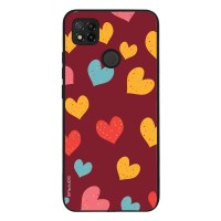 Θήκη Sonique Heart Series για Xiaomi Redmi 9C / Redmi 10A Μπορντώ