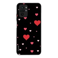 Θήκη Sonique Heart Series για Xiaomi Redmi Note 10 / Redmi Note 10s / Poco M5s Μαύρο