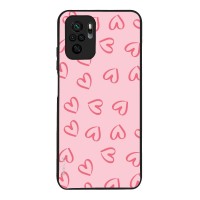 Θήκη Sonique Heart Series για Xiaomi Redmi Note 10 / Redmi Note 10s / Poco M5s Ροζ