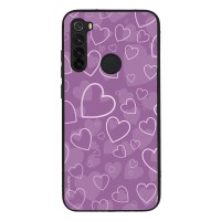 Θήκη Sonique Heart Series για Xiaomi Redmi Note 8 / Redmi Note 8 2021 Βιολετί