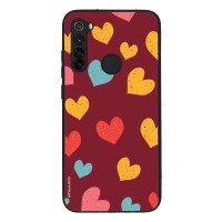 Θήκη Sonique Heart Series για Xiaomi Redmi Note 8 / Redmi Note 8 2021 Μπορντώ