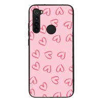 Θήκη Sonique Heart Series για Xiaomi Redmi Note 8 / Redmi Note 8 2021 Ροζ