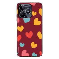 Θήκη Sonique Heart Series για Realme C51 / Realme C53 / Realme Note 50 4G Μπορντώ