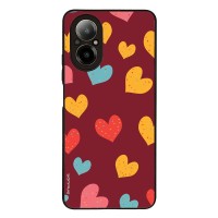 Θήκη Sonique Heart Series για Realme C67 4G Μπορντώ