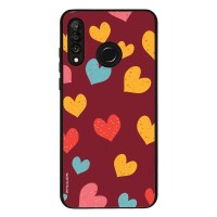 Θήκη Sonique Heart Series για Huawei P30 Lite Μπορντώ
