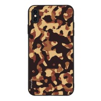 Θήκη Sonique Camouflage Army Series για Apple iPhone XS MAX Καφέ 01