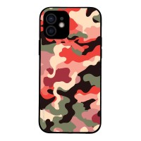 Θήκη Sonique Camouflage Army Series για Apple iPhone 12 Κόκκινο