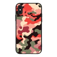 Θήκη Sonique Camouflage Army Series για Apple iPhone X / iPhone XS Κόκκινο