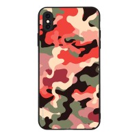 Θήκη Sonique Camouflage Army Series για Apple iPhone XS MAX Κόκκινο