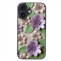 Θήκη Sonique 3D Flower Series για Apple iPhone 16 Βιολετί
