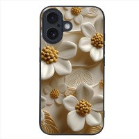 Θήκη Sonique 3D Flower Series για Apple iPhone 16 Λευκό