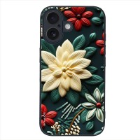 Θήκη Sonique 3D Flower Series για Apple iPhone 16 Πράσινο