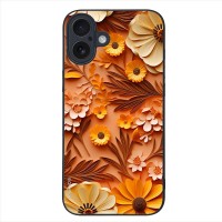 Θήκη Sonique 3D Flower Series για Apple iPhone 16 Plus Πορτοκαλί