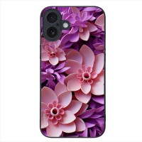 Θήκη Sonique 3D Flower Series για Apple iPhone 16 Plus Ροζ