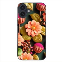 Θήκη Sonique 3D Flower Series για Apple iPhone 16 Plus Σομόν