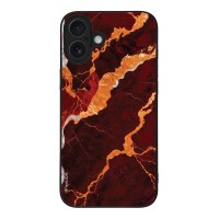 Θήκη Sonique Marble Series για Apple iPhone 16 Plus Κόκκινο