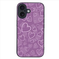 Θήκη Sonique Heart Series για Apple iPhone 16 Βιολετί