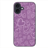 Θήκη Sonique Heart Series για Apple iPhone 16 Plus Βιολετί