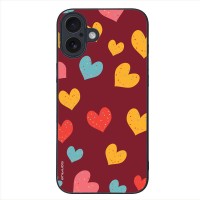 Θήκη Sonique Heart Series για Apple iPhone 16 Plus Μπορντώ