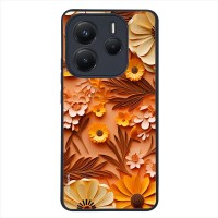 Θήκη Sonique 3D Flower Series για Xiaomi Redmi Note 14 5G Πορτοκαλί