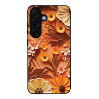 Θήκη Sonique 3D Flower Series για Samsung Galaxy S25 Πορτοκαλί