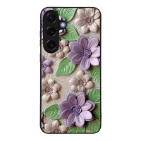 Θήκη Sonique 3D Flower Series για Samsung Galaxy S25 Plus Βιολετί